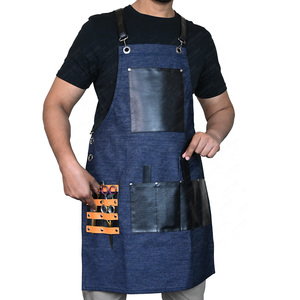Top Rated Hair Cutting Apron Adjustable Strap with Pockets Haircutting Professional Heavy-Duty Canvas Hair Cutting Unisex - Product Image 1