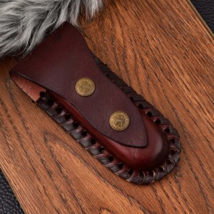 2025 Venta caliente cuero de grano rico piel de serpiente vaina fábrica OEM bolsa personalizable para cuchillos plegables muestra gratis tendencia - Product Image 3