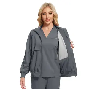 Ensemble de blouses médicales unisexes de haute qualité, extensible, grande taille, avec détection d'aiguilles pour le personnel hospitalier - Product Image 6
