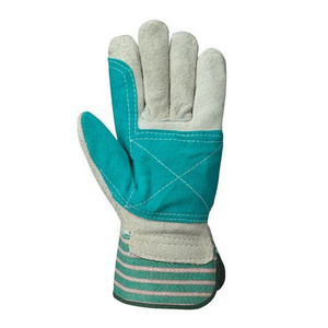 Gants en cuir robustes personnalisés pour usage industriel avec paume renforcée et matériau résistant à la chaleur - Product Image 3
