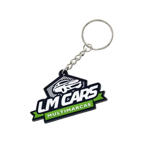 Logo 2D personnalisé porte-clés durable en PVC et caoutchouc souple en silicone avec conception 3D en relief pour cadeaux promotionnels - Product Image 4