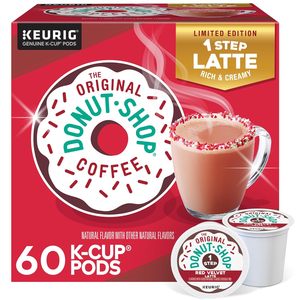 The Original Donut Shop One Step Red Velvet Latte, Capsule K-Cup Monodose Keurig, <span class=keywords><strong>Caffè</strong></span> Aromatizzato, Confezione da 60 - Product Image 4