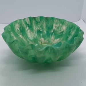 Decorative <b>White</b> Swirl Resin <b>Bowls</b> & Dinnerware Set for Party Customized Color & Shape Food Grade Eco-Friendly Tabletop <b>Serving</b> - Product Image 6