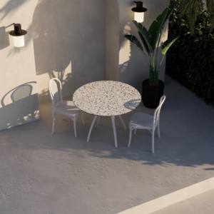 Chaise de salle à manger contemporaine en plastique Sozo empilable pour la maison, le bar, la cave à vin et la salle de sport - Product Image 6