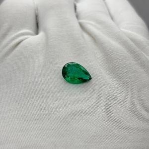 พลอยมรกตทรงลูกแพร์ขนาด 4.2 กะรัต ขายส่งพลอยมรกตธรรมชาติเจียระไนสำหรับทำเครื่องประดับ ผู้ผลิตและผู้จัดจำหน่าย - Product Image 5