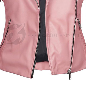 แจ็กเก็ตกันหนาวระบายอากาศได้ดีของผู้หญิงหนังแท้100% ด้วยดีไซน์ที่สามารถปรับแต่งได้ - Product Image 6