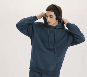 Sudaderas con capucha para hombre, conjuntos de color sólido, forro polar y engrosados, y el estilo de las sudaderas con capucha para hombre - Product Image 2