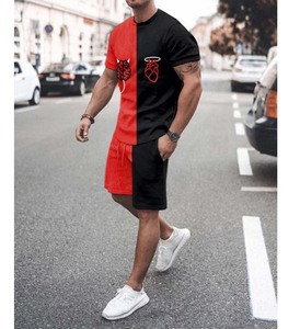 Vêtements de sport d'été Factory Direct Sets Survêtement surdimensionné Ensemble pour hommes Shorts décontractés Vêtements de mode pour hommes Industrie du sport - Product Image 5