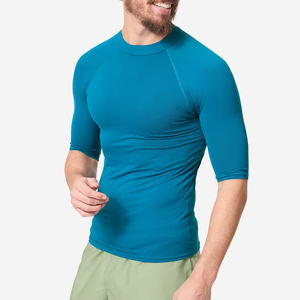 ชุดป้องกันผดผื่นแห้งเร็วสำหรับผู้ชายใช้ออกกำลังกายในยิมและวิ่งดีไซน์แบบถัก - Product Image 1