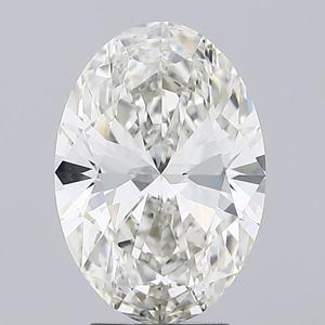 Igi เพชรเจียระไนรูปวงรีทรงหลวมสำหรับแหวน3.5 CT Lab ที่ปลูกเพชร H COLOUR VS1ความชัดเจนเป็นมิตรต่อสิ่งแวดล้อมเพชรหลวมสำหรับเธอ - Product Image 1