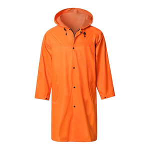 Imperméable long à capuche unisexe pour adultes, design professionnel, motif uni, imperméable, tendance, avec logo personnalisé, vente en gros - Product Image 2