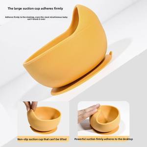 Plato de Silicona para Bebés con Base de Succión, Plato de Destete, Plato para la Cena de Mamá y Bebé, Set de Vajilla Infantil - Product Image 3