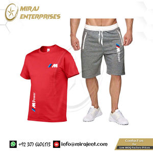 ฤดูร้อนพิมพ์ชุดผู้ชายชุดวิ่งออกกําลังกายเสื้อผ้าเสื้อยืด + กางเกงขาสั้น 2 ชิ้นต่ําขั้นต่ําแฟชั่นสบายๆกีฬา - Product Image 2