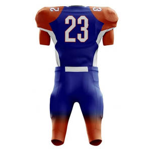 Conjuntos de uniformes de camiseta de fútbol americano juvenil unisex personalizados al por mayor transpirables de talla grande para adultos - Product Image 2