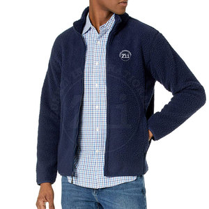 Vente directe d'usine Veste d'hiver en polaire polaire décontractée pour homme Logo avant respirant Léger Coupe-vent Marque privée - Product Image 4