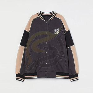 แจ็กเก็ตเบสบอลสำหรับผู้ชายเสื้อแจ็กเก็ตเบสบอลใส่ได้ทั้งชายและหญิงเสื้อแจ็กเก็ตเบสบอลสำหรับฤดูหนาว - Product Image 5
