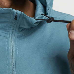 Chándales de estilo cortavientos ajustados a medida personalizados con cuello con capucha Material ligero para correr y hacer ejercicio en invierno - Product Image 2