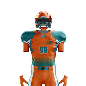 Uniformes de fútbol americano baratos impresos personalizados conjunto de uniforme de fútbol americano de alta calidad - Product Image 4