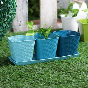 Suministros de jardín con recubrimiento de polvo dorado de primera calidad, macetas y jardineras personalizadas al por mayor para el hogar y el jardín - Product Image 2