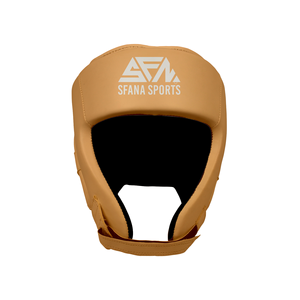 Protector de cabeza de cuero de cara completa de ajuste personalizado para jóvenes y adultos para Artes Marciales Sparring Training Boxer's Essential - Product Image 1