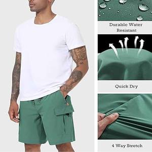 Pantalones cortos de doble capa para hombre con cremallera, transpirables, elásticos, para correr, entrenamiento, deportes, informales, de secado rápido, pantalones cortos de gimnasio de Dress Sports - Product Image 4