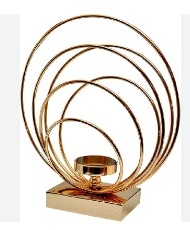 Customized Gold and Copper Metal <b>Tea</b> <b>Light</b> <b>Holder</b> Triangular Glass Design for Living Room Decor for Christmas - Product Image 6