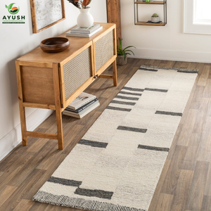Tapis de sol doux et luxueux en laine, tapis moelleux et tuftés à la main pour la chambre à coucher et le salon - Product Image 6