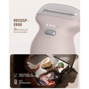 Rasoir électrique portable pour femmes, étanche IPX7, double lame, longue autonomie, pour les jambes, les bras, la zone du bikini, design lavable - Product Image 5