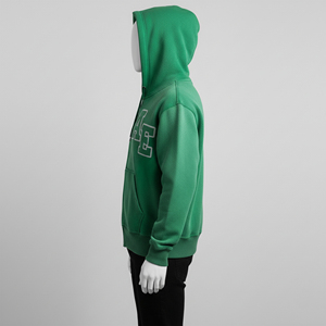 Sudadera con Capucha Extra Grande para Hombre, con Bordado Personalizado, Cierre de Cremallera, Teñida al Sol, Desgastada, de Algodón Grueso, Lavada con Ácido, para el Invierno de 2024 - Product Image 3