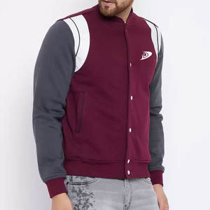 เสื้อแจ็กเก็ตเบสบอลสำหรับผู้ชายที่ดีที่สุดโลโก้ด้านหน้าสำหรับฤดูหนาวกันลมและระบายอากาศได้สไตล์เพรพพี้กิจกรรมกลางแจ้ง - Product Image 4