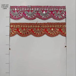 Dentelle de broderie de fleurs colorées fabriquée à la main pour robes haut de gamme dentelle florale brodée colorée personnalisée pour robes de mariée - Product Image 1