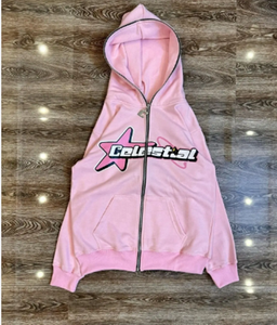 Sudadera con capucha de algodón para hombre de calidad superior personalizada de gran tamaño con cremallera Streetwear estilo Sun fade Effect - Product Image 6