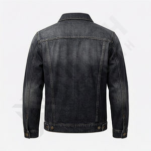 Chaqueta Vaquera de Mezclilla para Hombre, Estilo Informal, Lavada al Ácido, de Algodón Grueso de Alta Calidad, Personalizada - Product Image 2