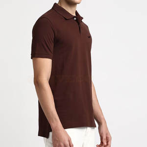 Nuevo estilo personalizado para camiseta Polo Patrón sólido Mejor material Tejido de punto Ropa informal para su propio diseño - Product Image 2