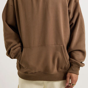 เสื้อฮู้ดดี้ผ้าฟลีซเนื้อหนัก 450 กรัม 100% ผ้าฝ้าย ทรงโอเวอร์ไซส์ ใส่ได้ทั้งชายและหญิง เป็นมิตรกับสิ่งแวดล้อม กันลม ไม่เป็นขุย สีพื้น สำหรับฤดูหนาว - Product Image 2