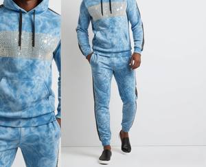 Chándal Informal Ligero y Transpirable con Capucha para Hombre, con Pedrería, Totalmente Personalizado, Nueva Moda, Precio de Primera Calidad - Product Image 3