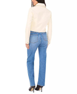 เสื้อแจ็คเก็ตหนังแท้แบบควิลท์สำหรับฤดูหนาว สำหรับผู้ชายและผู้หญิง ซิป ดีไซน์เรียบหรู สไตล์ไฮสตรีท ผลิตภัณฑ์สำเร็จรูป ผ้าวอร์สเต็ด ด้านหน้าลายหนังจระเข้ - Product Image 4