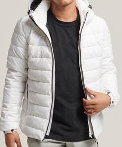 Chaqueta acolchada ajustada informal de invierno para hombre, cómoda y elegante, sólida, con capucha, cremallera, servicio OEM, fábrica teñida - Product Image 2