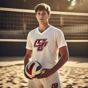 Personnaliser sublimation uniforme de volley-ball hommes sport sans manches rayure ligne volley-ball uniforme football maillot ensemble short hommes - Product Image 2