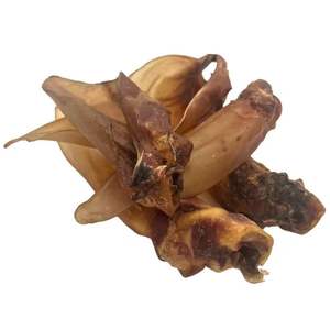 Friandise à mâcher naturelle pour chien en oreille de buffle séchée, sans céréales, riche en protéines, récompense d'entraînement, soin dentaire, alimentation artisanale naturelle pour animaux de compagnie - Product Image 1