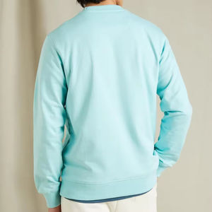 Tendance à la mode ample de haute qualité sweats lourds hommes 100% coton basiques col rond sweats surdimensionnés sweats à capuche - Product Image 2