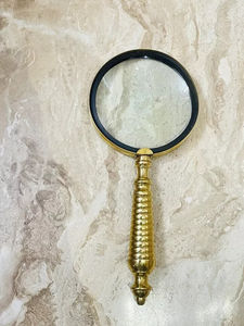 Lupa de latón marítimo antiguo vintage, mango de resina resistente, artesanías de Metal - Product Image 4