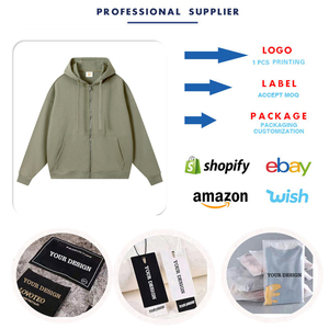 Sweat à capuche zippé respirant pour l'hiver, avec strass et impression numérique, logo personnalisé, 100 % coton molletonné, coupe oversize, streetwear, vêtements de sport - Product Image 4