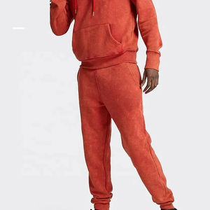 Ensembles de survêtements deux pièces pour hommes avec logo imprimé bouffant personnalisé Sweat à capuche et pantalon en polaire XL pour les survêtements d'hiver avec logo - Product Image 6