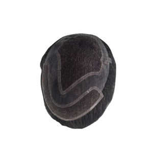 Peluca de Cabello Humano Virgen Remy Indio, Tupé con Ondas Naturales, Trama Única para Prótesis Capilares de Encaje - Product Image 4