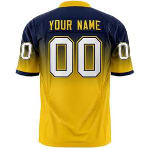 Maillot de football américain rétro personnalisé vêtements de sport bon marché avec nom et numéro brodés pour 32 équipes à manches courtes pour l'été - Product Image 4