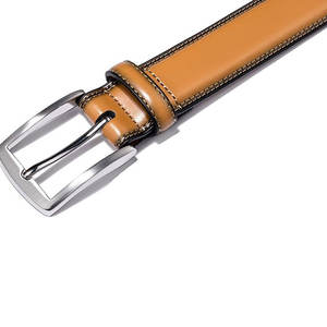 Ceintures en cuir décontractées de bonne qualité avec boucle en acier de couleur personnalisée pour hommes - Tailles personnalisables et haute qualité - Product Image 4