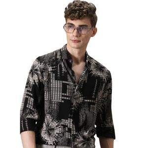 Camisa de plumas monocromática moderna Slim Fit costura fina tela ligera perfecta para salidas casuales y estilo único - Product Image 5