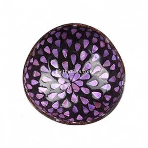 Tazón de Coco Hecho a Mano con Incrustaciones de Nácar para Servir Comida y Decoración de Mesa del Hogar, de Vietnam - Product Image 5