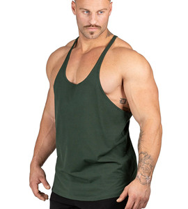 Dernière conception de débardeur de gymnastique en bambou personnalisé pour hommes Fitness Running Sports Wear Workout Stringer Quick Dry Activewear Gilet pour hommes - Product Image 5